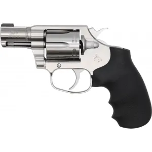Colt COBRASB2BB Cobra *CA Complaint 6 Round 2\" Brushed Stainless Steel Black Hogue Rubber Grip Revolver