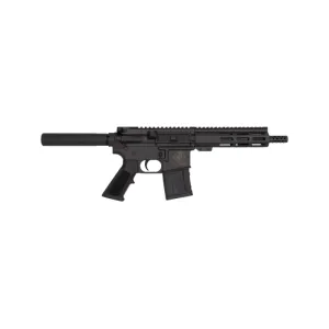 Great Lakes Firearms AR15 Pistol, .223 Wylde, 7.5\" 4150 CRMOV Black Nitride Barrel, 7.125\" M-LOK Rail, Pistol Buffer Tube, Black Cerakote Finish- GL15223P BLK