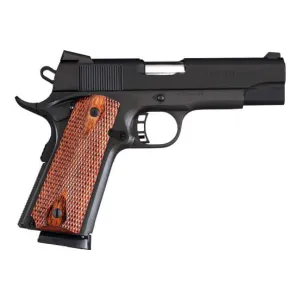 Cimarron 1911 One Ranger ONRRANGER Pistol 45 ACP 4.25\" 8-Round Semi-Auto Parkerized Finish Double Diamond Grips