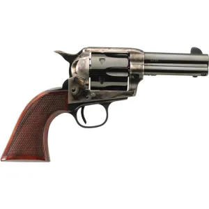Taylors&Co 4207 Runnin Iron 357 RemMag 4.75\" 6rd Checkered Walnut Grip Blued