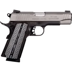 Taurus 1-191101COMG-VZ 1911 Commander 45 ACP 4.20\" 8+1 Matte Black Tungsten Gray Cerakote Steel Slide Gray VZ Operator II Grip