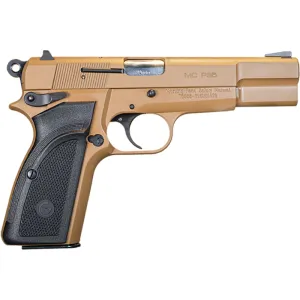 Girsan 390460 MCP35 4.63\" 15+1 Dark Earth Steel Frame/Slide Checkered Black Polymer Grip Adjustable Sight