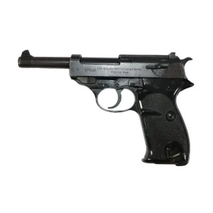 Walther P38 Pistol, Post War Aluminum Frame 4.9\" Barrel, 9mm, Military Surplus, Good / VG Condition, 8 Round Mag, C&R Eligible - MFG # HG7653A-G