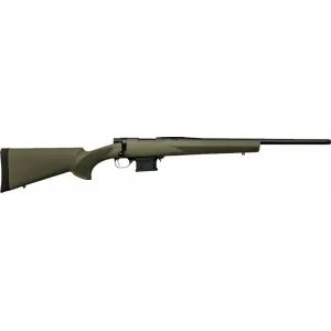 Howa M1500 Mini Action Youth HMA762GYTH Rifle, 7.62x39mm, 20\" Threaded Barrel, 5rd, Bolt, Green Synthetic Stock