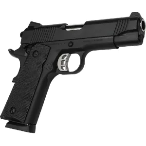 Tisas 1911 Carry B45 .45 ACP Semi-Auto Pistol, 4.25\" Barrel, 8+1 Novak Style Sight, Skeletonized Trigger, Enhanced Features - Black Cerakote