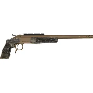 CVA Scout Pistol CP708S, Pistol, 350 Legend, 14\" Threaded Barrel, 1rd, Break Action, Burnt Bronze, Realtree Excape, Muzzle Brake