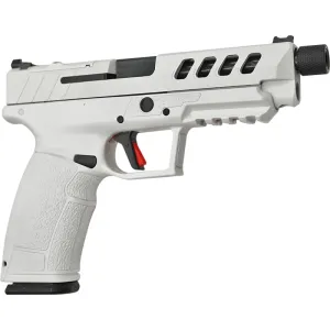 Tisas PX9 G3 Special Edition Space White Semi-Auto 9mm Pistol, 5.1\" Threaded Bbl, 20 Rd & 18 Rd Mag, Tactical Flat Trigger - PX-9TCSF