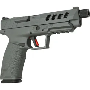 Tisas PX9 G3 Special Edition Night Stalker Gray S/A 9mm Pistol, 5.1\" Threaded Bbl, 18 & 20 Rd, N.S, Tactical Flat Trigger - PX-9TNSF