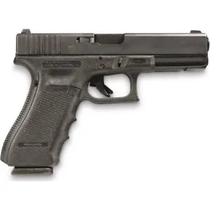 Glock 17 Gen 4 Semi-Auto Pistol 9mm 4.49\" Barrel 17 Round - Used Law Enforcement Trade-In - Surplus Good to Very Good Condition