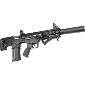 Panzer Arms BP-12 Gen-2 Semi-Automatic Bullpup Shotgun - Black - 20\" Barrel 12 GA 3\" Chamber, 2-5 Round Magazines - PZRBP12G2BSB