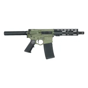 ATI Omni Maxx Hybrid AR-15 Pistol, .223/5.56 7.5\" Barrel, 7\" M-LOK Rail - Battlefield Green - ATIGOMX556MP4BFG