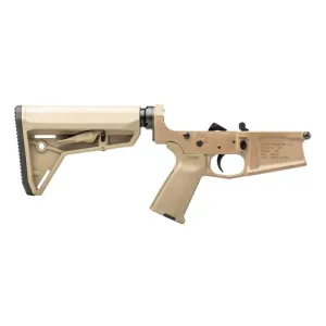 Aero Precision M5 Complete Lower Receiver with FDE MOE Grip & SL Carbine Stock - FDE Cerakote - APAR308256