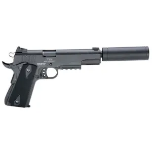 American Tactical Imports GSG 1911 22LR Pistol, 5\" AD OPS Faux Suppressor - GERG1911ADOP