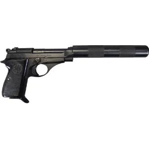 Beretta M-71 Pistol .22LR W / Faux Suppressor, Semi-Auto, Surplus - Good to Excellent Condition