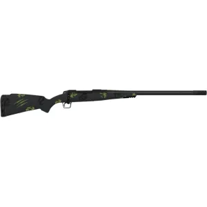Fierce Firearms ROG300PRC24BF CT Rogue 3+1 24\" Carbon Fiber Barrel, Black Cerakote Steel Rec, Forest Camo Rogue Stock