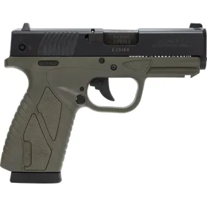 Bersa BP9ODCC BPCC Concealed Carry Double 9mm Luger 3.3\" 8+1 OD Green Polymer Grip/Frame Grip Black