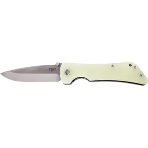 Southern Grind Bad Monkey Folding Knife Drop Point Jade Ghost Green G10 Handle 4\" 14C28N Blade Titanium Liners
