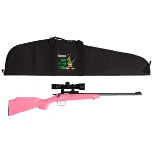 KSA KSA2220BSC Cricket Gen 2 Pink Synthetic Package 22LR Rifle, 16.12\" Scope and Case