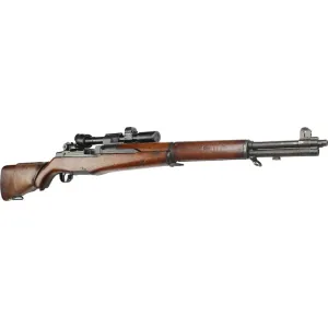 Italian Manufactured by Breda (BMR) M1 Garand Sniper Semi-Auto Rifle 24\" BBL 7.62X51 8rd - Includes M84 Sniper Scope & Crate - NRA Surplus Very Good Condition - C&R Eligible