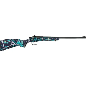Crickett KSA2172 Crickett Bolt 22 LR 16.125\" 1 Synthetic Muddy Girl Serenity Stock Blued