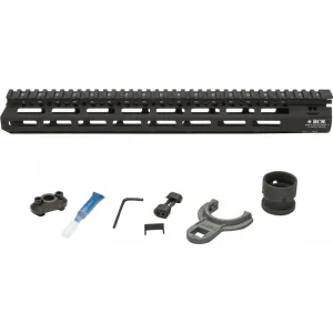 Bravo Company MCMR15556BLK BCMGunfighter MCMR 15\" M-LOK, Free-Floating Style Made of Aluminum with Black Anodized Finish for AR-Platform