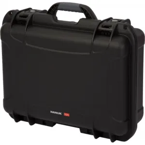 Nanuk 925-1001 925 Black Polymer with Foam Padding & Latches 17\" L x 11.80\" W x 6.40\" H Interior Dimensions