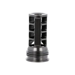 HUXWRX QD 338 Muzzle Brake, Firearm Parts, 338 Caliber, 3/4\"-24 TPI Threads, 2.3\" OAL