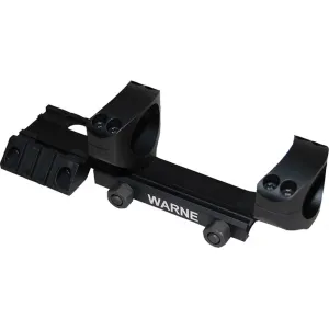 Warne RAMP1 R.A.M.P. Scope Mount/Ring Combo For MSR AR10/AR15 1\" Tube Ultra High Rings Black Anodized Aluminum