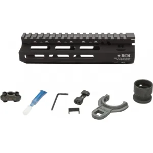 Bravo Company MCMR7556BLK BCMGunfighter MCMR 7\" M-LOK, Free-Floating Style Made of Aluminum with Black Anodized Finish for AR-Platform