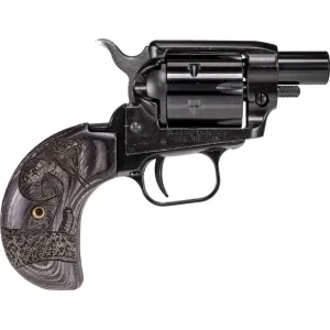 Heritage Manufacturing BK22B1BHWBRN2 Barkeep Boot .22LR 1\" Black Wood Snake Grip Revolver