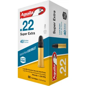 Aguila 1B220332 Standard Velocity 22 Long Rifle (LR) 40 GR Solid Point - 1B220332 - 2000 Round Case