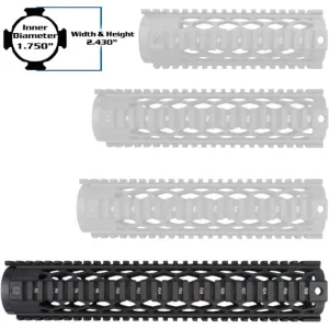 Yankee Hill 9635DX Diamond Series Forearm 12.6\" AR-15 Aluminum Black