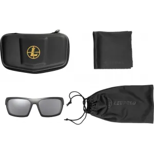 Leupold 179096 Packout Polycarbonate Shadow Gray Flash Lens Matte Black Polyamide Wraparound Frame Includes Carrying Case, Bag, & Lens Cloth