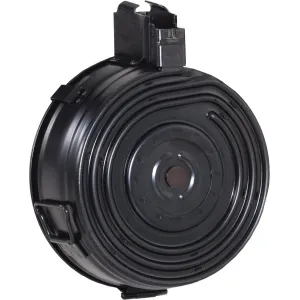 Red Army Standard AK-47 / AK Platform 7.62x39 Front Load 75rd Drum Magazine, Steel, Black Finish - MAAK78-A