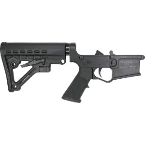 Plum Crazy AR-15 Improved Gen II Complete Lower Receiver - Aluminum Buffer Tube- Patented 6 Position