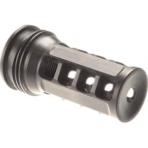 HuxWrx Safety Co. Muzzle Brake-QD 762 1574 Black with 5/8x24 Threads, 2.30\" OAL, 7.62/.30 Caliber