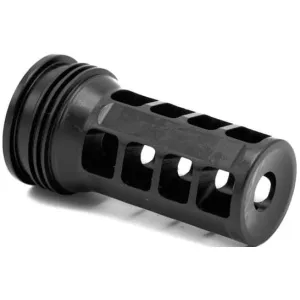 HuxWrx Safety Co. QD 556 Muzzle Brake 1599 Black with 1/2\"-28 tpi Threads, 2.30\" OAL, 5.56x45mm NATO AR-Platform
