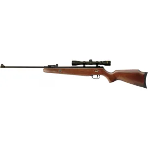 Beeman 1051 Teton Combo Spring Piston 177 Pellet Black Rec/Barrel Hardwood Stock Includes 4x32mm Scope