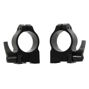 Warne 14TLM Maxima Grooved Receiver Ring Set Quick Detach For Rifle Tikka Dovetail Medium 30mm Tube Matte Black Steel
