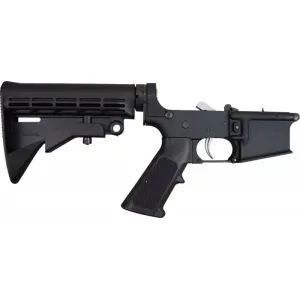 Anderson AR-15 Complete Lower Receiver W/ 6 Position Adjustable Stock - Ready To Accept Any Complete Upper - Simply Push Pins and Rock And Roll