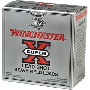 Winchester Super-X Heavy Game Load 12 Gauge 2.75\" 1-1/8 oz #8 Lead Shot 250 Rounds Plastic Case.