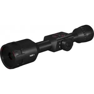 ATN TIWST4381A Thor 4 384 Thermal Rifle Scope Black Anodized 1.25-5x Multi Reticle 384x288, 60Hz Resolution Features Rangefinder