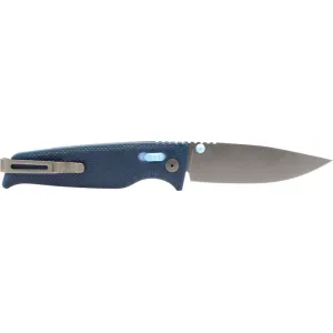 S.O.G SOG-12-79-01 Altair XR 3.20\" Folding Plain Bead Blasted Cryo CPM 154 SS Blade/ Squid Ink Black w/Stone Blue Accents GRN Handle
