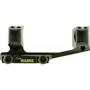 Warne Xskelitw 1-Pc Base & Ring Combo For AR 1\" Style Black Finish