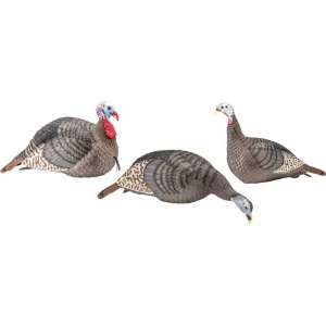 Hunters Specialties Strut 100006 Strut-Lite Flock Wild Turkey Species Multi Color Synthetic 3 Per Pack