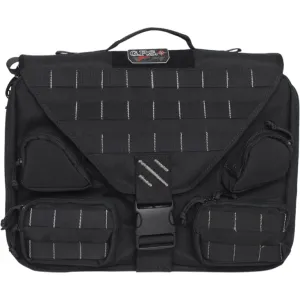GSM Outdoors T1350BCB Tactical Brief Case -BLACK