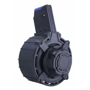 DefencePort - DRM-12 - Black- 12 Gauge - Premium Grade 20 Round Drum Magazine - Fits MKA1919, AR-12, Panzer, Tokarev , Etc. Made In Turkey- DRM-12