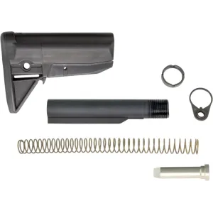 Bravo GFSKMOD0BLK BCMGunfighter AR-15 Mod 0 Stock Kit Polymer/Aluminum Black