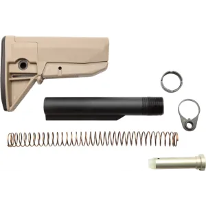 Bravo GFSKMOD0FDE BCMGunfighter AR-15 Mod 0 Stock Kit Polymer/Aluminum Flat Dark Earth