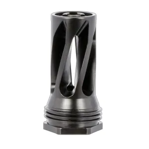 HuxWrx QD 556 Flash Hider 1677 Black with 1/2\"-28 tpi Threads, 2.30\" OAL & 1.20\" Diameter for 5.56x45mm NATO AR-Platform